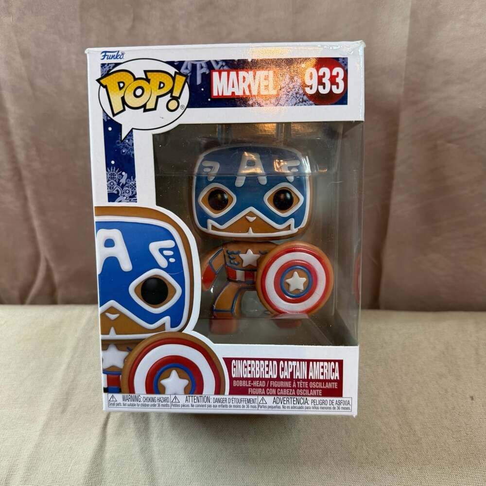Funko Pop! Marvel Gingerbread Captain America #933 Vinyl Figure